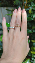 Load and play video in Gallery viewer, Vintage peach topaz in 9ct yellow gold ring
