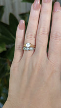 Load and play video in Gallery viewer, Square cut pale pink Harts Ranges zircon in vintage 9ct

