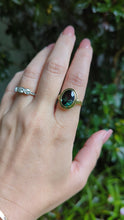 Load and play video in Gallery viewer, Vintage German green Spinel 8ct yellow gold
