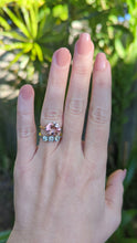 Load and play video in Gallery viewer, Baby pink natural tourmaline in vintage 9ct yellow and white gold
