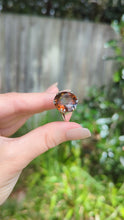 Load and play video in Gallery viewer, Gothic mid century whiskey citrine in sterling silver

