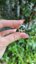 Load and play video in Gallery viewer, Vintage German green Spinel 8ct yellow gold
