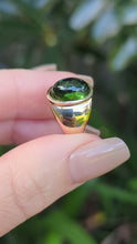 Load and play video in Gallery viewer, Underwater bi-colour tourmaline in 9ct rosey yellow gold
