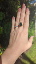 Load and play video in Gallery viewer, Mid century German Green spinel 14ct yellow gold
