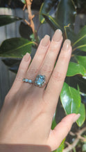 Load and play video in Gallery viewer, Bright aquamarine in German silver c1930s

