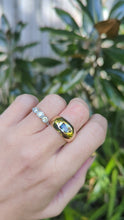 Load and play video in Gallery viewer, Wide Australian parti sapphire band 9ct yellow gold
