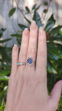 Load and play video in Gallery viewer, Handmade Art Deco ring with tanzanite in 10k
