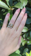 Load and play video in Gallery viewer, German Peach topaz East West 1930s 8ct
