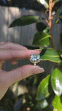 Load and play video in Gallery viewer, Bright aquamarine in German silver c1930s
