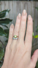 Load and play video in Gallery viewer, Elegant Art deco Australian parti sapphire ring in 15ct yellow gold c1930s
