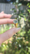 Load and play video in Gallery viewer, The Wattle Star ⭐ 9ct yellow white gold Parti sapphire star signet
