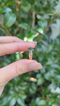 Load and play video in Gallery viewer, Vintage Sapphire and Diamond ring c1970 in 18ct Yellow and White Gold.
