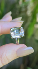 Load and play video in Gallery viewer, Silver French Art Deco Peach topaz ring
