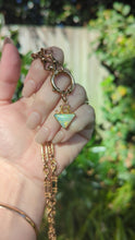 Load and play video in Gallery viewer, Early Australian Opal pendant by Duggan Shaperre and co c1900.
