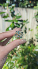 Load and play video in Gallery viewer, c1970s Brutalist Australian sapphire ring in 14k yellow gold
