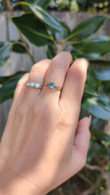 Load and play video in Gallery viewer, Aquamarine and silver 9ct yellow gold c1920s
