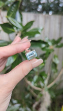Load and play video in Gallery viewer, Pale blue 8ct aquamarine in chunky vintage silver
