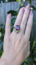 Load and play video in Gallery viewer, Mulberry Tourmaline in heavy vintage 9ct yellow gold
