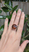 Load and play video in Gallery viewer, Gothic mid century whiskey citrine in sterling silver
