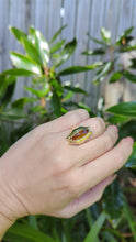 Load and play video in Gallery viewer, Mid century German yellow tourmaline in 8ct yellow gold
