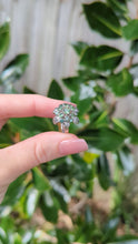 Load and play video in Gallery viewer, Vintage c1970s Silver Australian sapphire flower cluster
