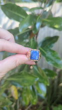 Load and play video in Gallery viewer, Vintage blue centurion intaglio signet 9ct rosey gold
