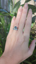 Load and play video in Gallery viewer, Vintage c1980 Parti Sapphire and Diamond Ring in 18ct yellow gold

