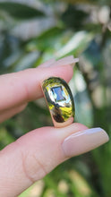 Load and play video in Gallery viewer, Wide Australian parti sapphire band 9ct yellow gold
