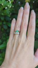 Load and play video in Gallery viewer, Jungle Green Tourmaline Star ✨ 9ct yellow gold
