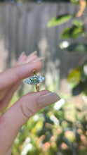 Load and play video in Gallery viewer, Luminous Parti sapphire &amp; diamond navette 18ct
