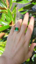 Load and play video in Gallery viewer, Architectural minimalist Tourmaline ring 9ct yellow gold
