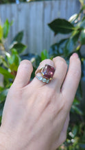 Load and play video in Gallery viewer, Mulberry Tourmaline in heavy vintage 9ct yellow gold
