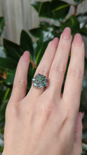 Load and play video in Gallery viewer, Vintage c1970s Silver Australian sapphire flower cluster
