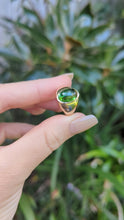 Load and play video in Gallery viewer, Underwater bi-colour tourmaline in 9ct rosey yellow gold
