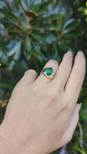 Load and play video in Gallery viewer, Underwater bi-colour tourmaline in 9ct rosey yellow gold
