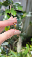 Load and play video in Gallery viewer, Chocolate cognac zircon in vintage 9ct yellow gold
