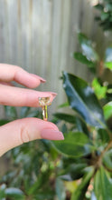 Load and play video in Gallery viewer, Vintage peach topaz in 9ct yellow gold ring
