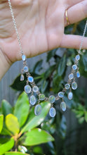 Load and play video in Gallery viewer, Antique Moonstone necklace sterling silver
