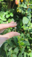 Load and play video in Gallery viewer, Delicate vintage morganite ring 9ct yellow gold
