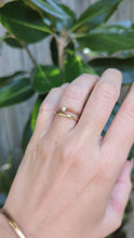 Load and play video in Gallery viewer, Delicate diamond bypass 9ct yellow gold
