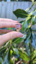 Load and play video in Gallery viewer, Mulberry Tourmaline in heavy vintage 9ct yellow gold

