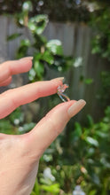 Load and play video in Gallery viewer, Pink cherry blossom tourmaline in 9ct white gold bypass ring
