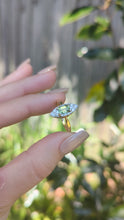 Load and play video in Gallery viewer, Luminous Parti sapphire &amp; diamond navette 18ct
