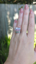 Load and play video in Gallery viewer, Vintage Russian lavender kunzite ring in rose gold 14ct
