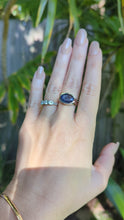 Load and play video in Gallery viewer, Vintage 1980s tanzanite silver ring
