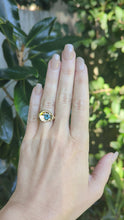 Load and play video in Gallery viewer, Aphrodite 1930s East West seashell sapphire ring
