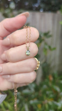 Load and play video in Gallery viewer, Grass green Australian sapphire 9ct pendant
