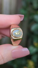 Load and play video in Gallery viewer, Eureka Vintage Australian gold bearing quartz ring 9ct yellow gold
