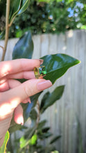 Load and play video in Gallery viewer, Architectural minimalist Tourmaline ring 9ct yellow gold
