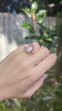 Load and play video in Gallery viewer, Breathtaking blush pink kunzite c1960s in 9ct
